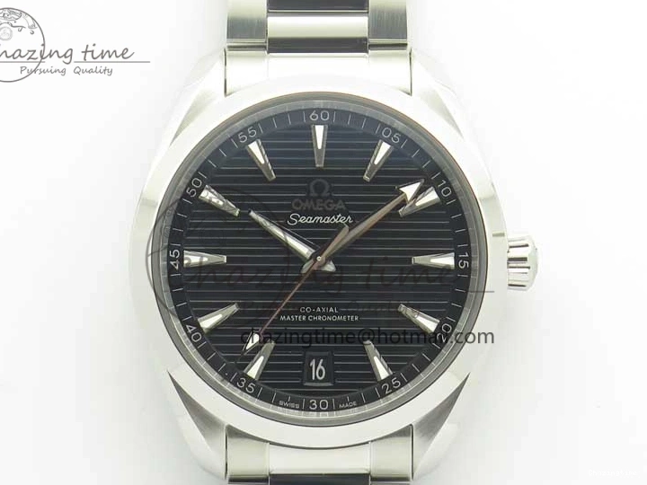 0721 Aqua Terra 150M Master Chronometers VSF 1:1 Best Edition Black Dial SS Hand on SS Bracelet A8900 Super Clone Functional 8009